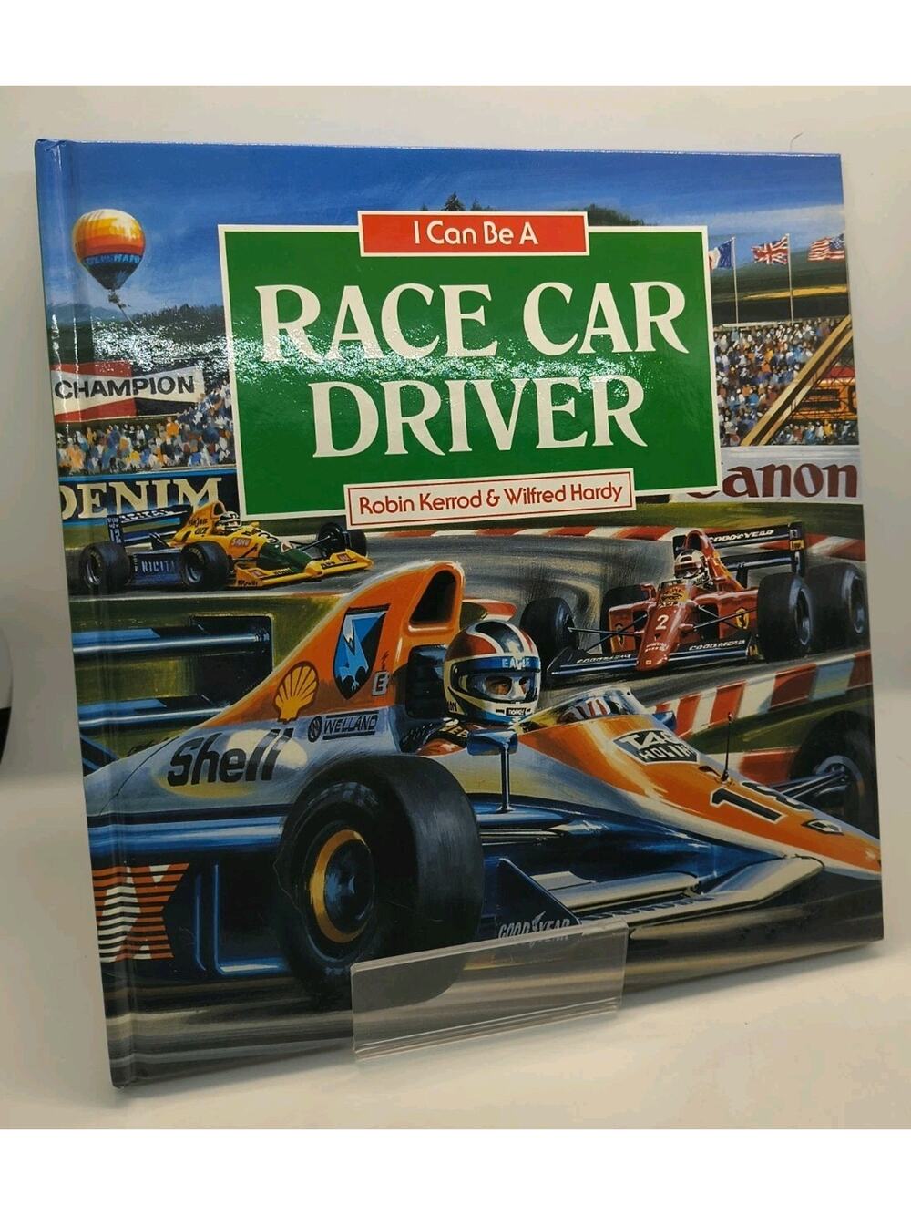 Vintage 1992 I Can Be a Race Car Driver Book Robin Kerrod Hardy